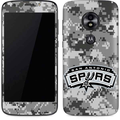 NBA San Antonio Spurs Digi Camo Moto E5 Play Skin